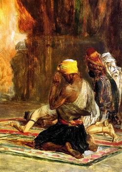unknow artist Arab or Arabic people and life. Orientalism oil paintings  524 China oil painting art